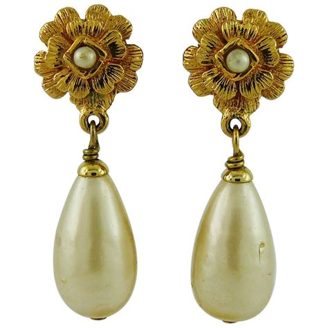 camellia jewelry chanel|vintage Chanel camellia pearl earring.